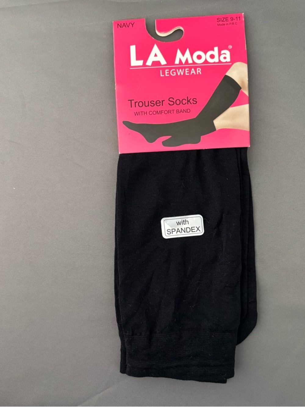 Trouser Socks Size 9-11  BLACK Comfort Band  Nice Quality  NEW;  1 Pair